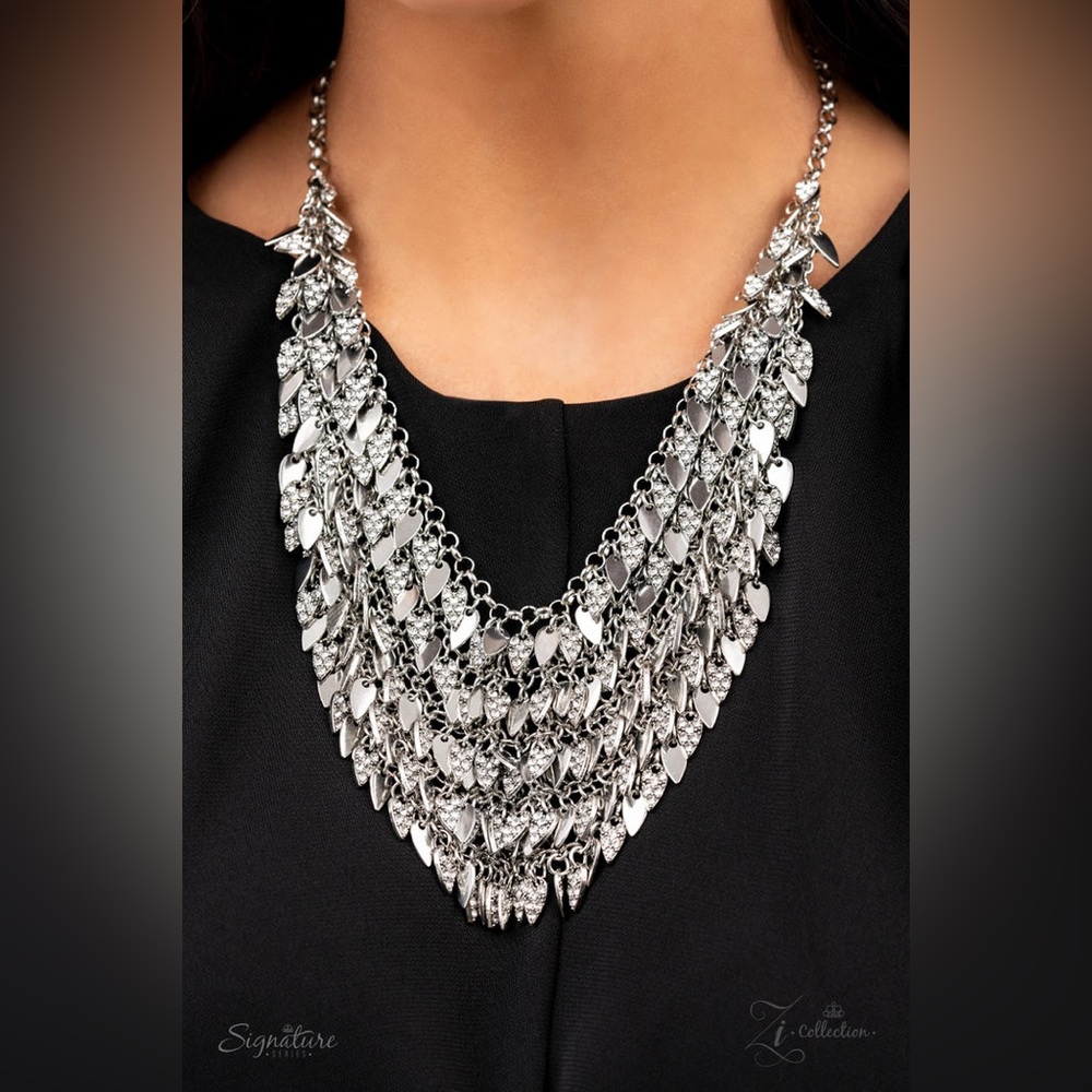 Silver Rhinestone Necklace Set NWT - The NaKisha Zi Collection